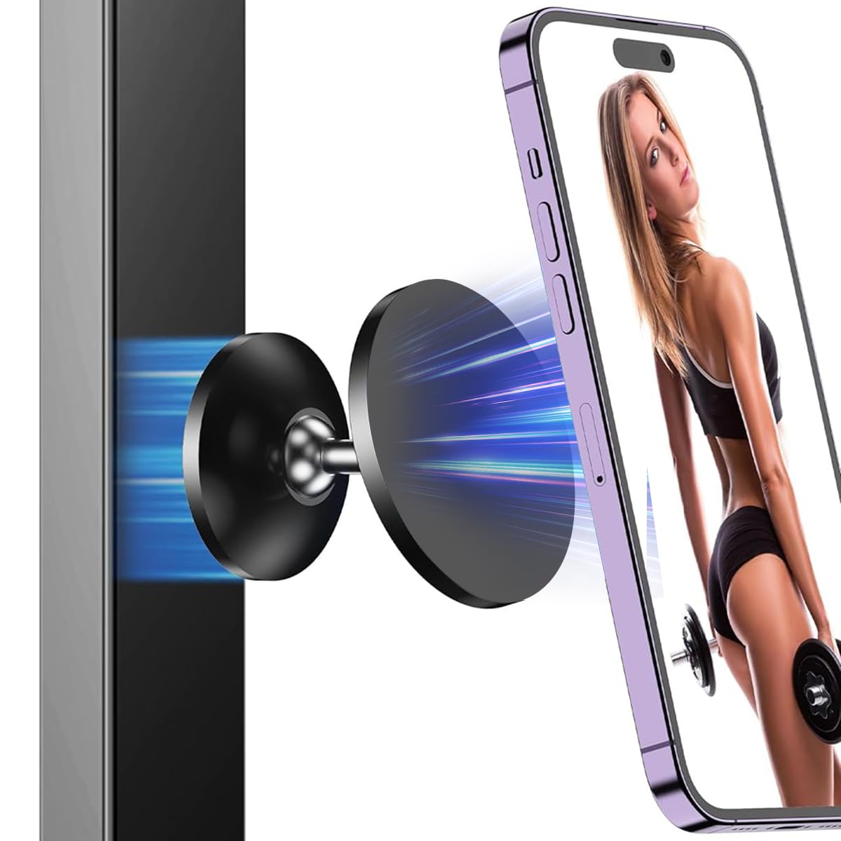 ZORBES® Magnetic Phone Holder for MagSafe Magnetic Phone Holder 360 Degree Rotatable Design Gym Magnetic Phone Holder Self Adhesive Wall Phone Holder Metal Countertop Magnetic Phone Holder ZORBES® Magnetic Phone Holder for MagSafe Magnetic Phone Holder 360 Degree Rotatable Design Gym Magnetic Phone Holder Self Adhesive Wall Phone Holder Metal Countertop Magnetic Phone Holder